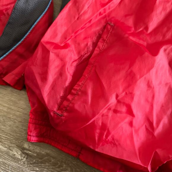 Wilson Windbreaker Jacket Rain Sport Athletic Red Gray Size Large (14/16) - Picture 5 of 5